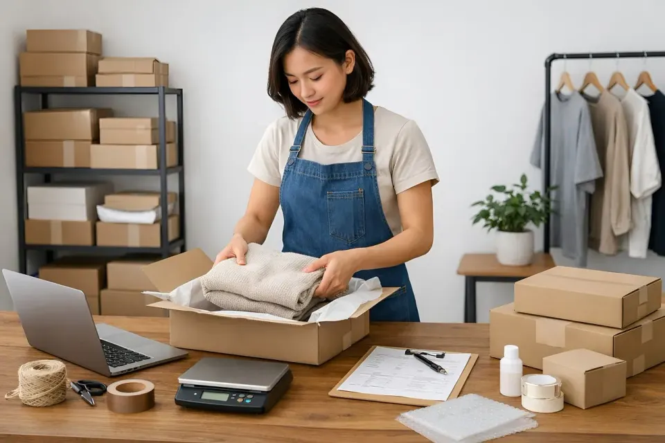 small business, e commerce, order packing, business owner